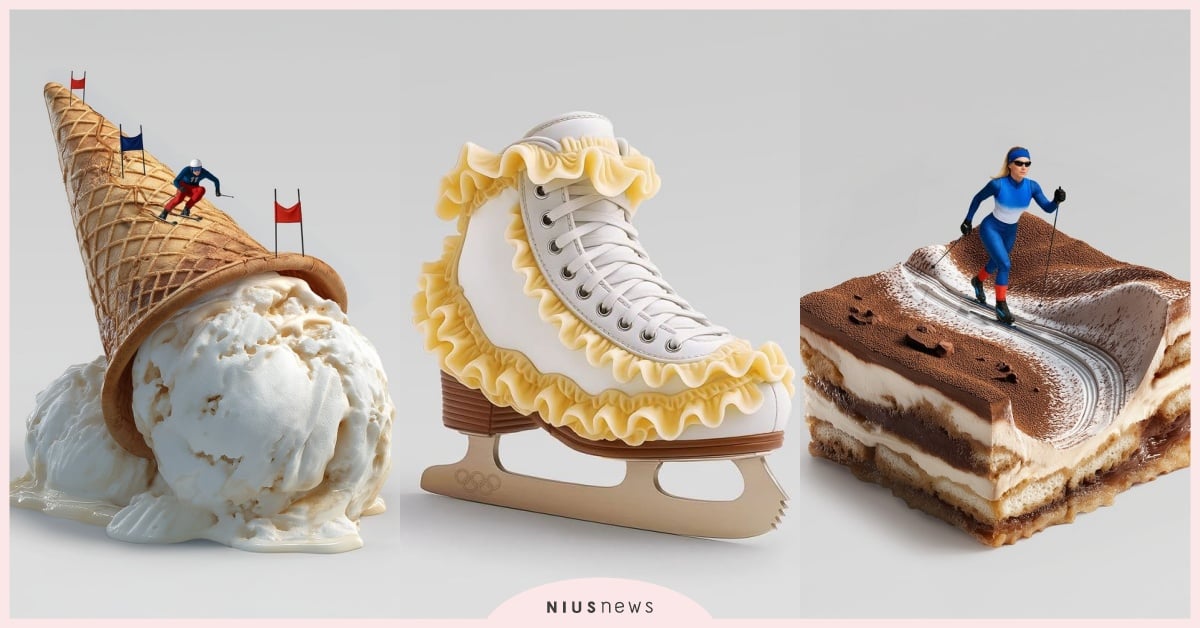 2026米蘭冬奧10張官方海報注入「時尚美食之都靈魂」！在提拉米蘇上滑雪、奶油滑冰鞋美瘋 2026米蘭冬奧、冬奧、冬奧設計、冬奧海報、米蘭冬奧、義大利冬奧海報設計