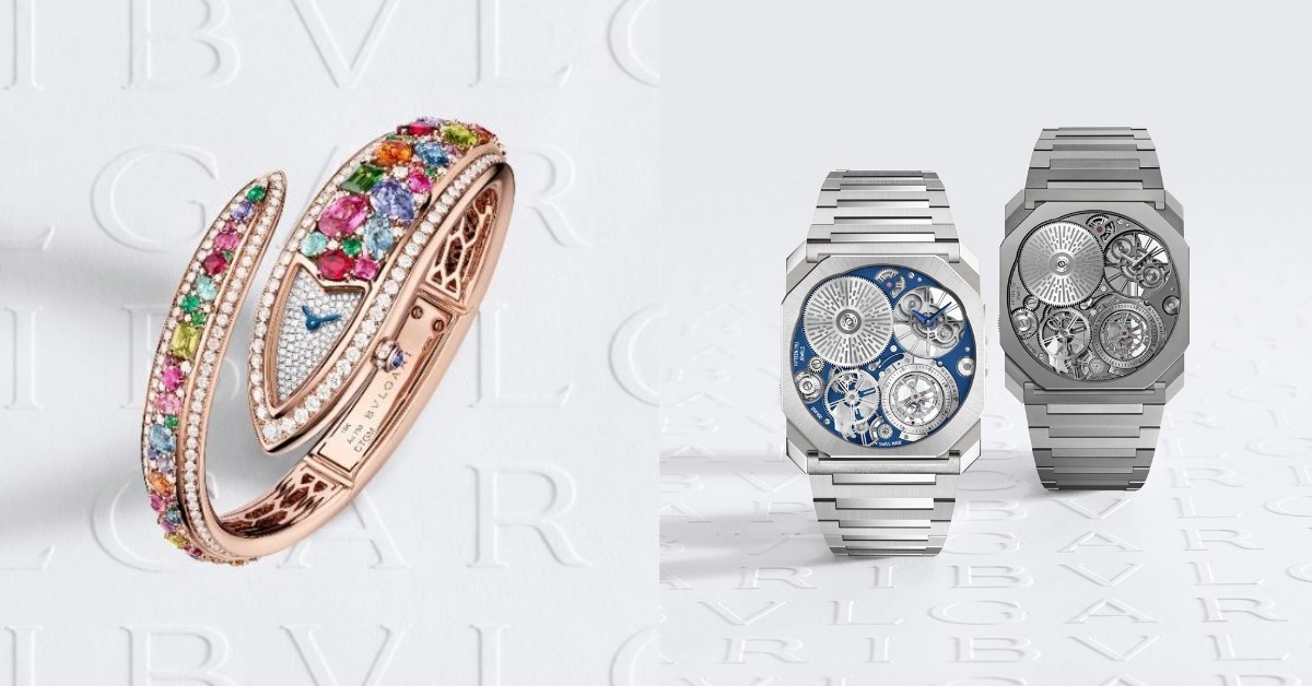 BVLGARI 全新37mm Octo Finissimo、鉚釘靈蛇絕美登場 2026 Watches&Wonders BVLGARI、BvlgariWatches、WatchesandWonders、OctoFinissimo、SerpentiTubogas、SerpentiAeterna、LuxuryWatches、高級腕錶