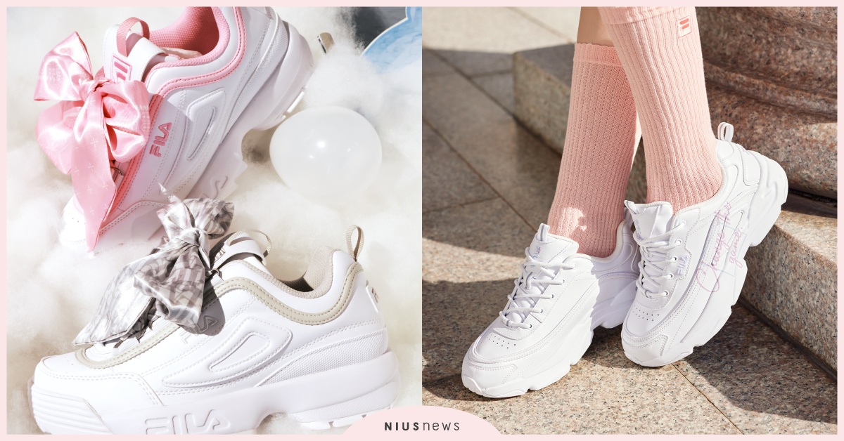 爆款老爹鞋始祖回來了！FILA「5雙母親節限定長腿神鞋」，夢幻蝴蝶結打包送媽咪 FILA、老爹鞋、母親節禮物、DISRUPTOR2、老爹鞋推薦、母親節限定鞋推薦、、FILA母親節限定母女鞋
