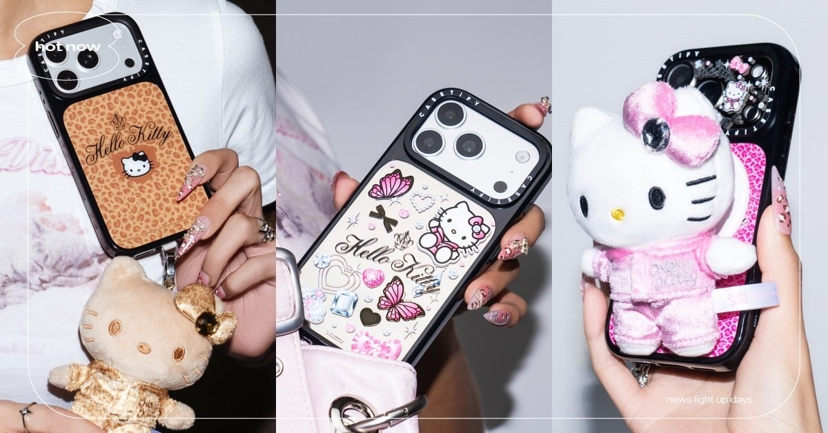 Hello Kitty×CASETiFY聯名開賣！10款Y2K復古手機殼重返千禧年，絨毛吊飾盲盒超欠抽 HelloKitty、HelloKitty手機殼、HelloKittyCASETiFY、HelloKittyY2K、HelloKitty豹紋、HelloKitty聯名